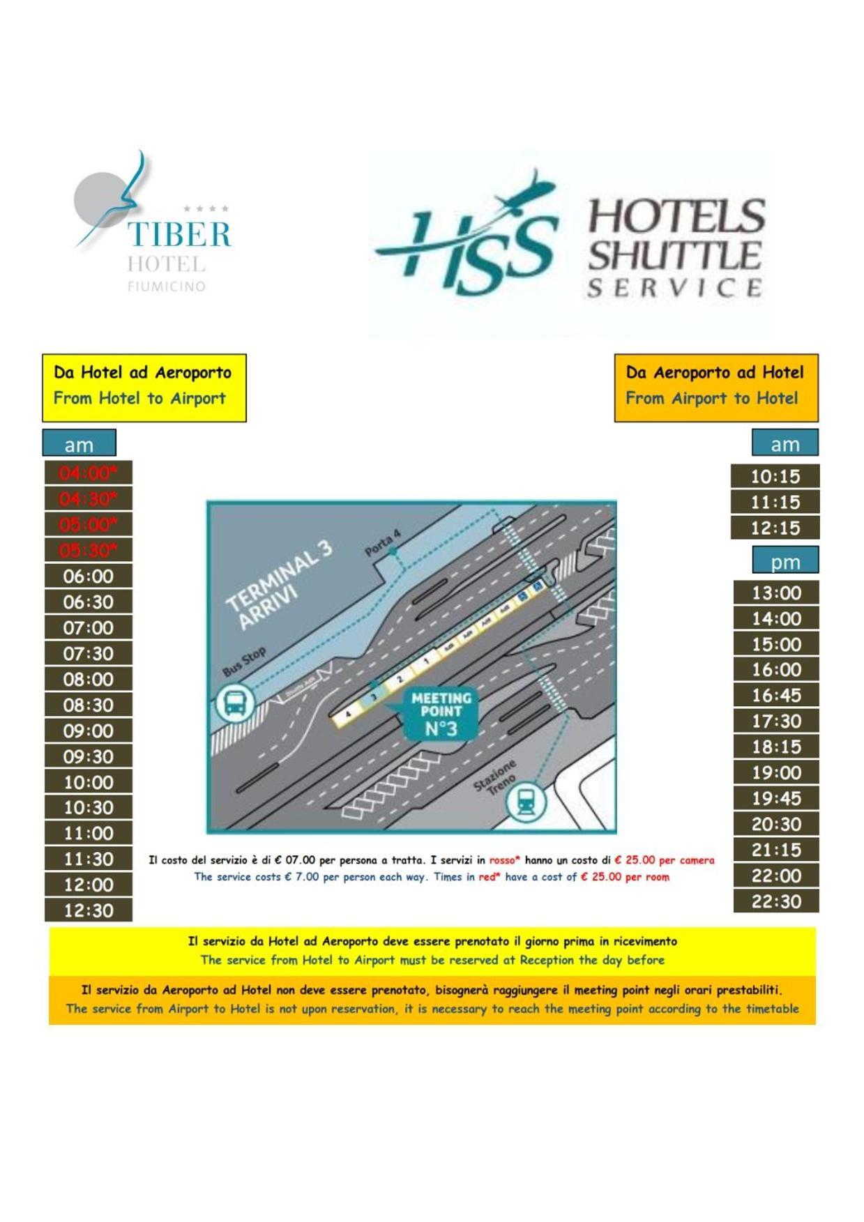 Hotel Tiber Fiumicino Esterno foto